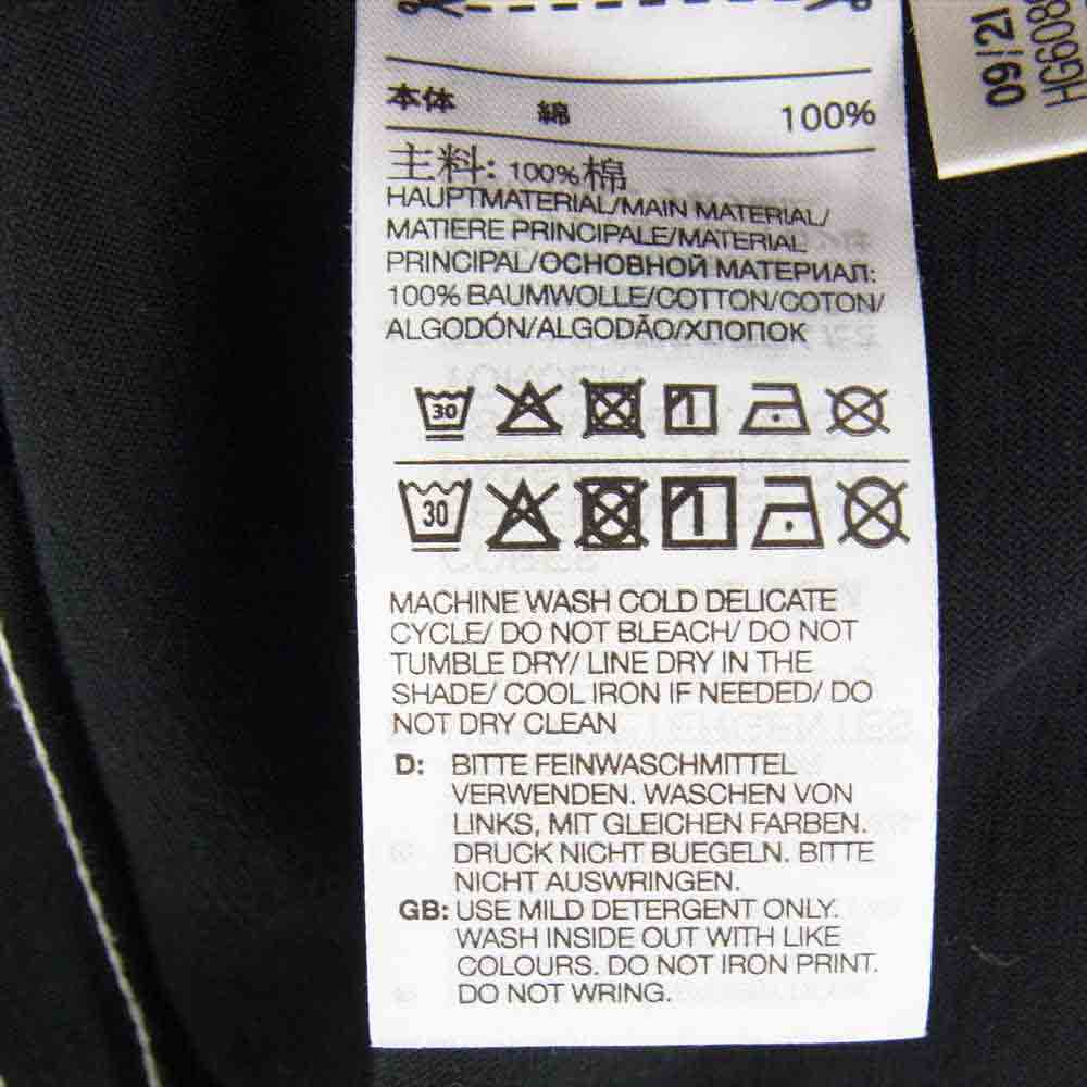 Yohji Yamamoto ヨウジヤマモト Y-3 ワイスリー HG6089 M CH1 OVERSIZED SS TEE STRIPES ストライプ Tシャツ ブラック系 S【中古】