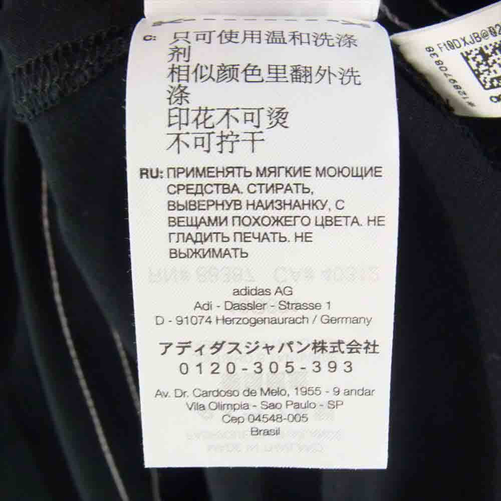 Yohji Yamamoto ヨウジヤマモト Y-3 ワイスリー HG6089 M CH1 OVERSIZED SS TEE STRIPES ストライプ Tシャツ ブラック系 S【中古】