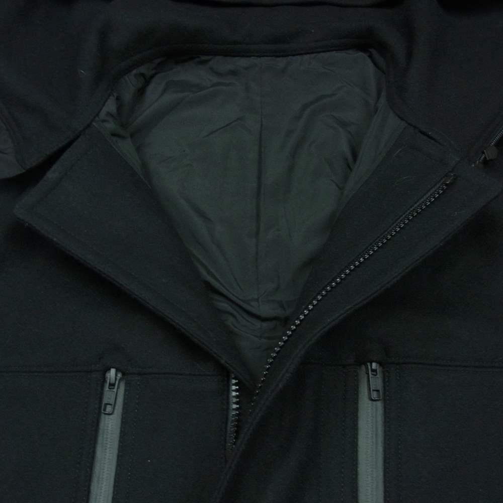 Yohji Yamamoto ヨウジヤマモト Y-3 ワイスリー GK4803 WOOL MELTON DUFFLE COAT ウール メルトン ダッフル コート ブラック系 XS【中古】