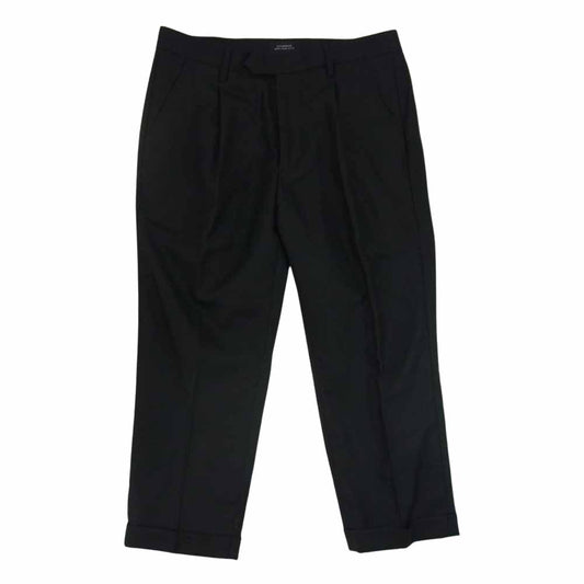 サタデーズニューヨークシティ BBS-68260-B レーヨン混 1タック テーパード ウース スラックスパンツ ブラック系 30【中古】