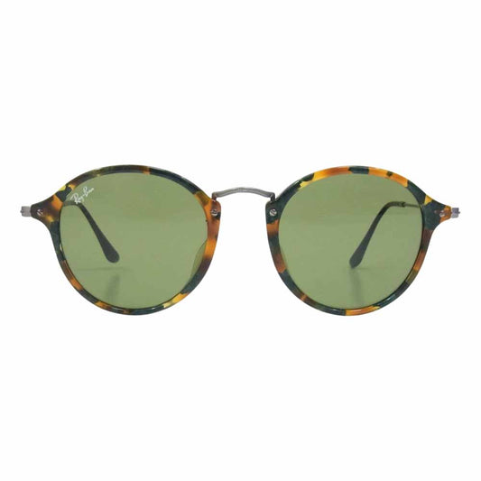 Ray-Ban レイバン 国内正規品 RB2447F 49□21 ラウンド フレック サングラス アイウェア 眼鏡 ブラウン系 49□21 145【中古】
