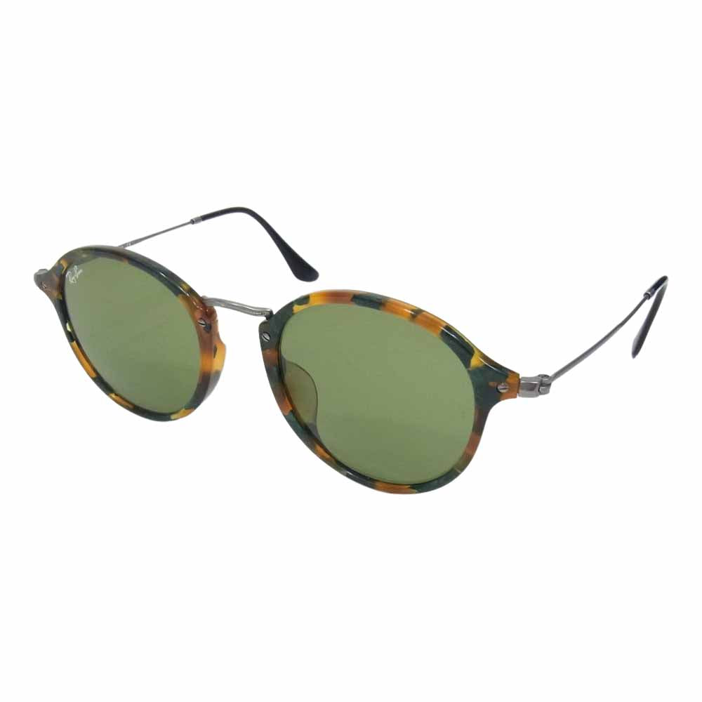 Ray-Ban レイバン 国内正規品 RB2447F 49□21 ラウンド フレック サングラス アイウェア 眼鏡 ブラウン系 49□21 145【中古】