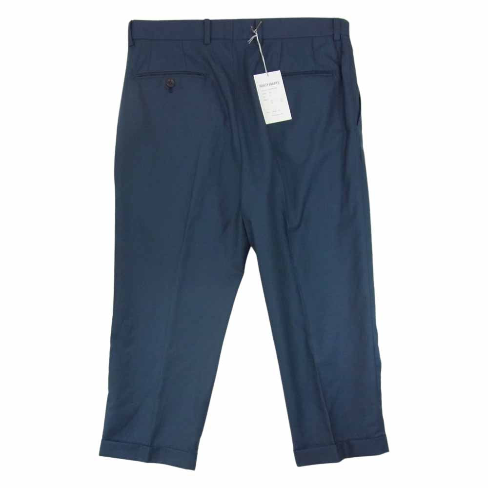 WACKO MARIA ワコマリア 21SS-WMP-TR08 GUILTY PARTIES PLEATED TROUSERS プリーツ トラウザース スラックスパンツ ネイビー系 S【美品】【中古】