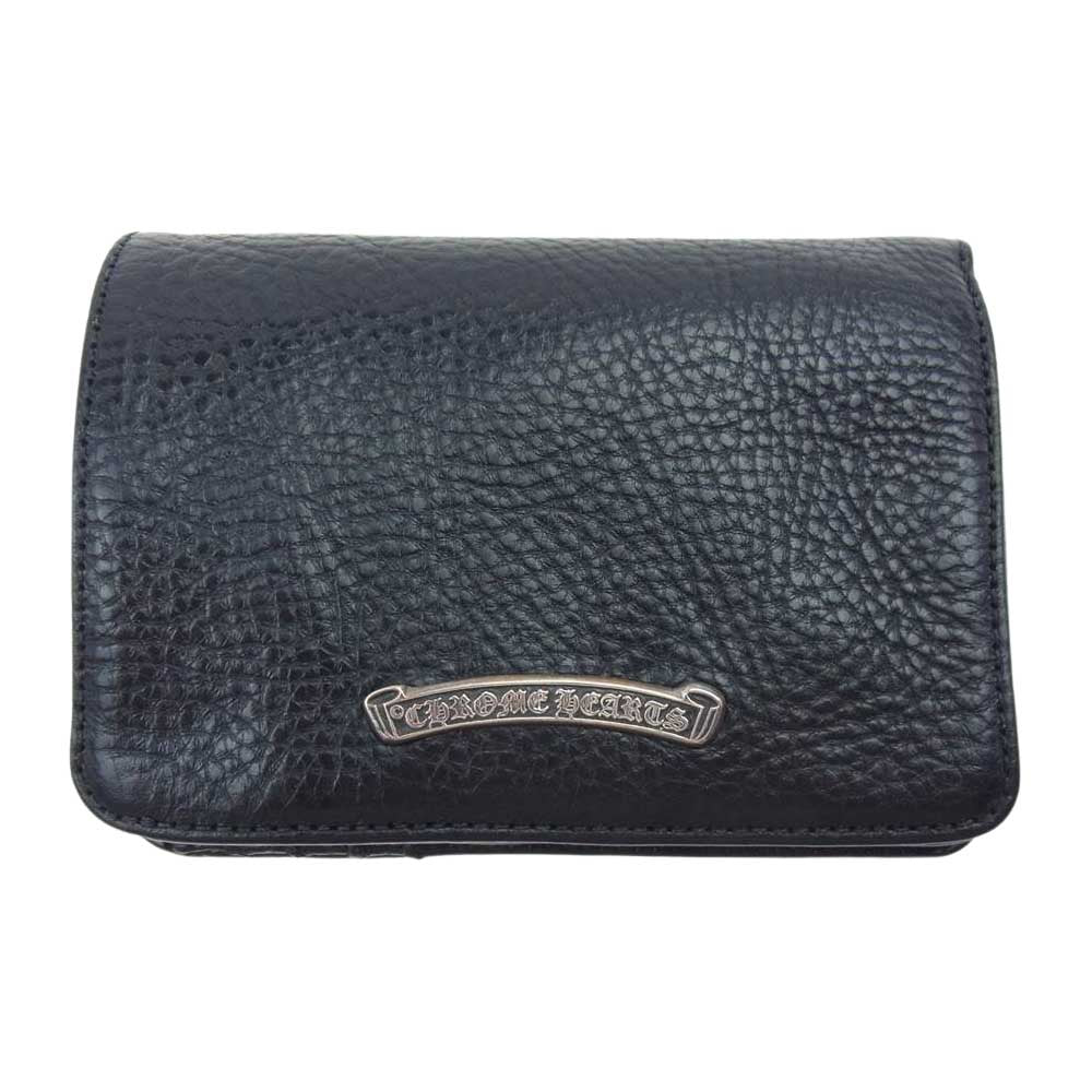 CHROME HEARTS クロムハーツ（原本有） JOEY SCROLL LBL HUY WT ジョーイウォレット ブラック系 シルバー系【美品】【中古】