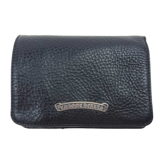 CHROME HEARTS クロムハーツ（原本有） JOEY SCROLL LBL HUY WT ジョーイウォレット ブラック系 シルバー系【美品】【中古】