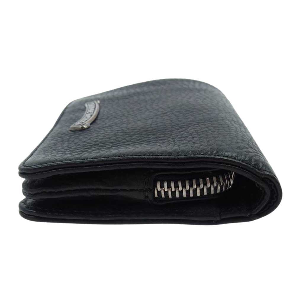 CHROME HEARTS クロムハーツ（原本有） JOEY SCROLL LBL HUY WT ジョーイウォレット ブラック系 シルバー系【美品】【中古】