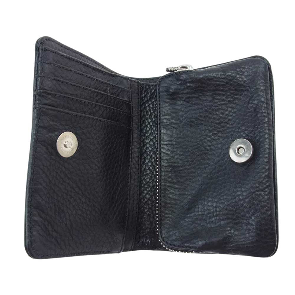 CHROME HEARTS クロムハーツ（原本有） JOEY SCROLL LBL HUY WT ジョーイウォレット ブラック系 シルバー系【美品】【中古】
