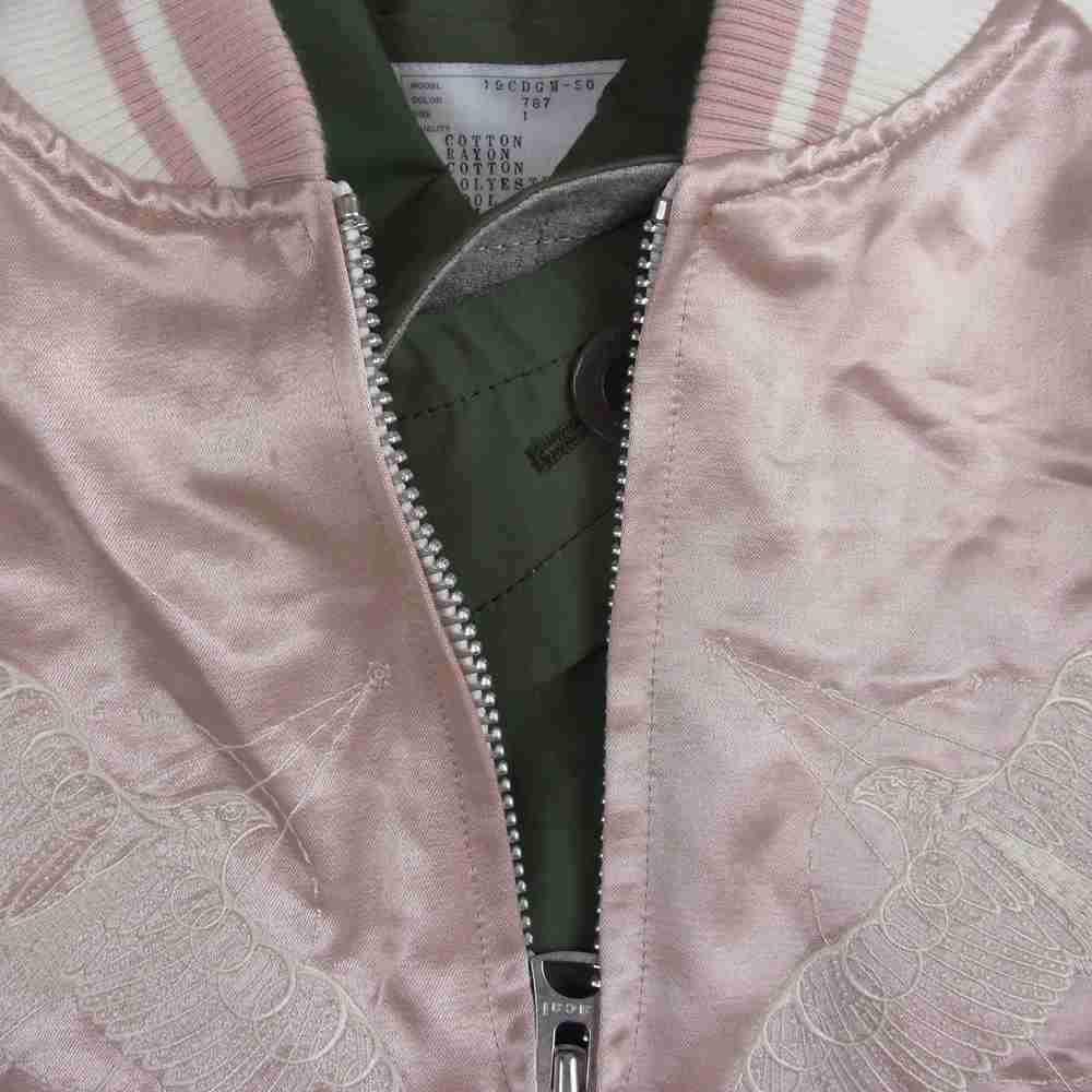 Sacai サカイ 19CDGM-50 × Dr Woo スーベニア ジャケット ピンク系 カーキ系 1【中古】