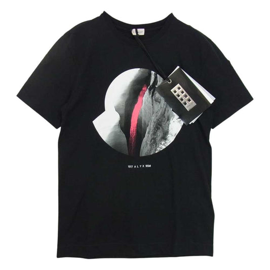 MONCLER モンクレール E209Y8000650 829FU GENIUS ALYX 9SM T-SHIRT ジーニアス アリクス プリント Tシャツ ブラック系 S【新古品】【未使用】【中古】