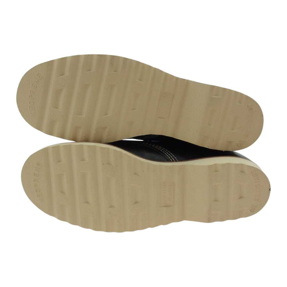 RRL ダブルアールエル 823574116002 USA製 茶芯 NEW BRUNEL モックトゥ ブーツ ブラック系 8D【新古品】【未使用】【中古】