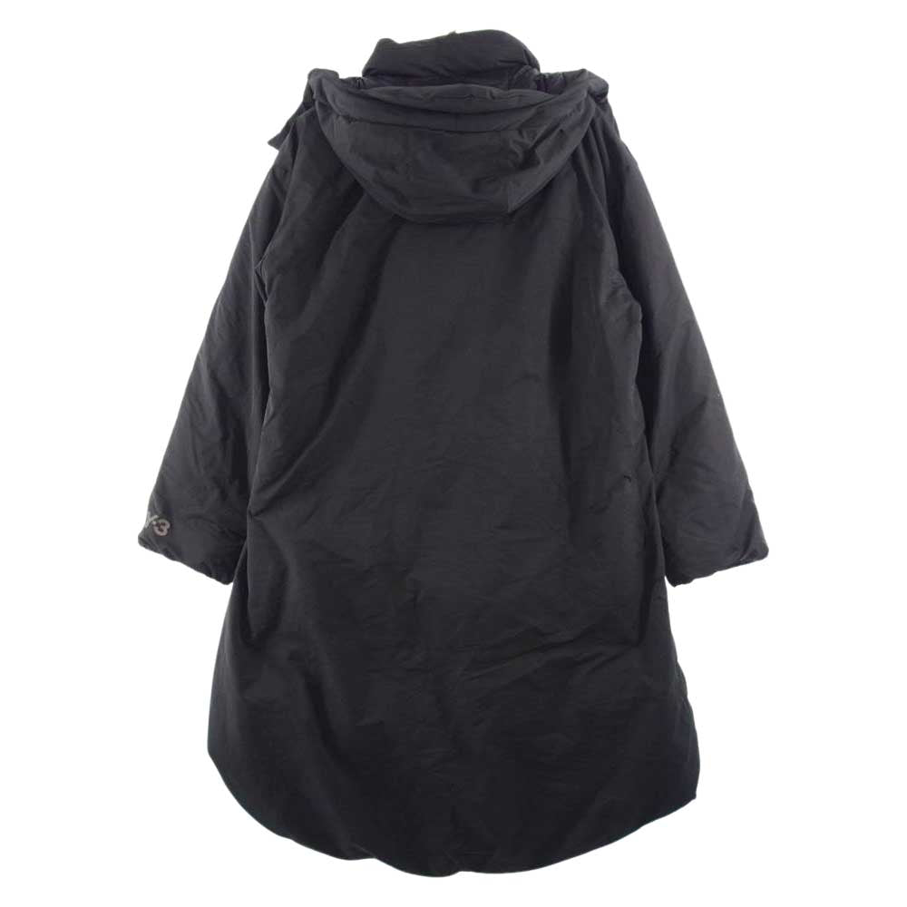 Yohji Yamamoto ヨウジヤマモト Y-3 ワイスリー HB3335 M CH2 SUEDED POLY DOWN JACKET ダウン コート ブラック系 S【中古】