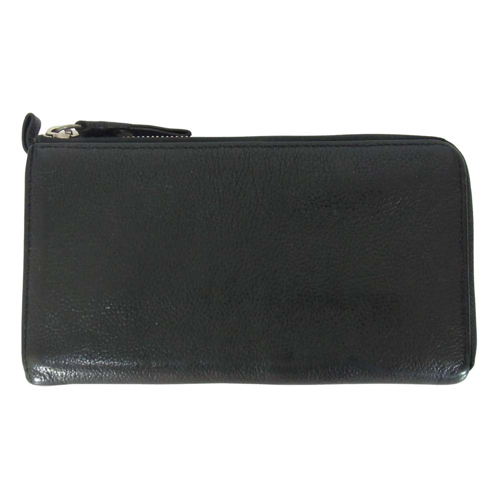 コーネリアンタウラス LONG ZIP WALLET ロング ジップ ウォレット Lファスナー 長財布 ブラック系【中古】