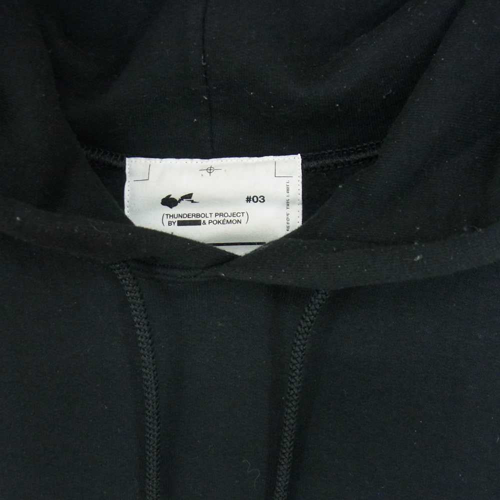 FRAGMENT DESIGN フラグメントデザイン x POKEMON THUNDERBOLT PROJECT PIKACHU HOODIE ポケモン ピカチュー パーカー ブラック系 L【中古】