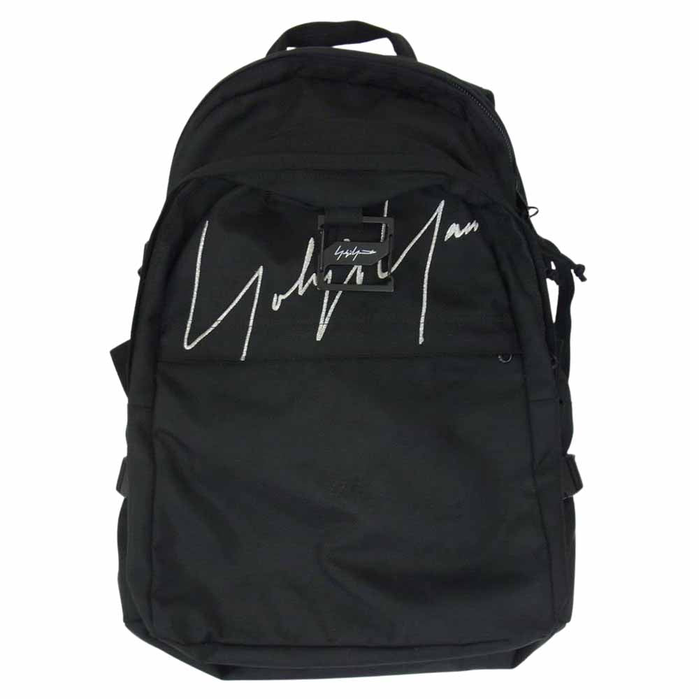 Yohji Yamamoto POUR HOMME ヨウジヤマモトプールオム 18AW HV-I37-973 NEW ERA Zoom Up Signature Logo Carrier Pack ニューエラ ロゴ バックパック リュック ブラック系【中古】