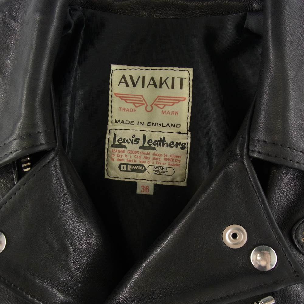 Lewis Leathers ルイスレザー 441 Cyclone サイクロン ダブル ライダース ジャケット ブラック系 36【中古】