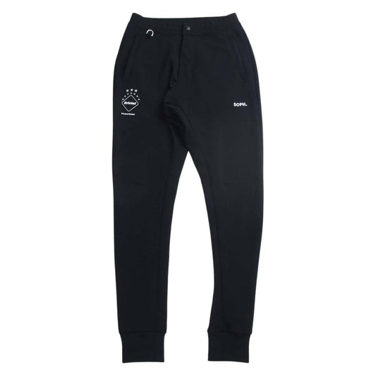 F.C.R.B. エフシーアールビー FCRB-170092 × mastermind JAPAN マスターマインド PDK PANT スカル ロゴ プリント ジャージ トラック パンツ ブラック系 S【中古】