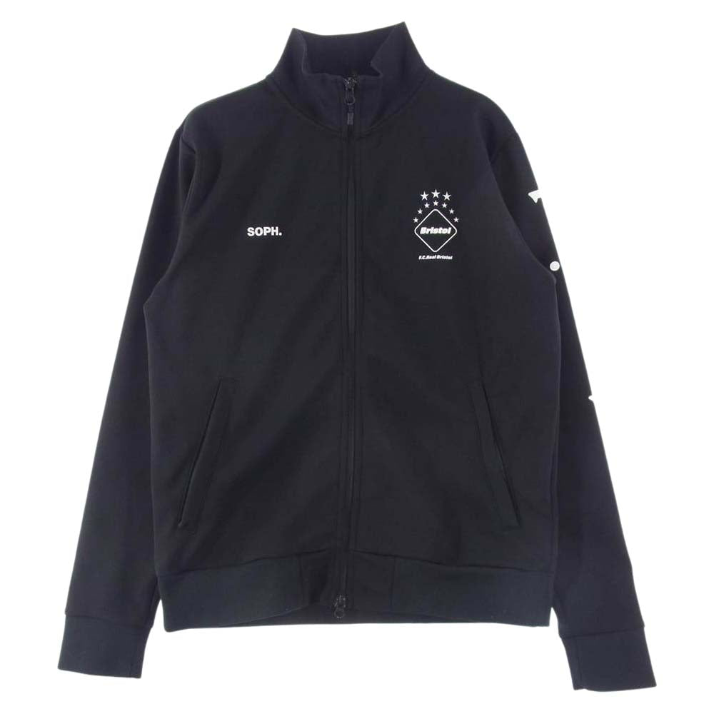 F.C.R.B. エフシーアールビー FCRB-170091 × mastermind JAPAN マスターマインド PDK JACKET スカル ロゴ プリント ジップ ジャージ トラック ジャケット ブラック系 S【中古】