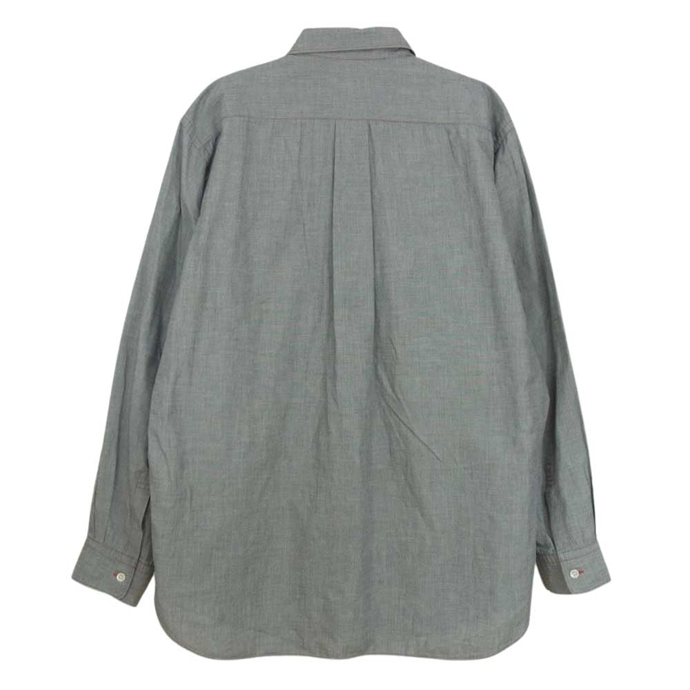 COMME des GARCONS HOMME コムデギャルソンオム 田中オム ヴィンテージ アーカイブ AD2001 HE-B062 スプリットロゴ 長袖 シャツ グレー系【美品】【中古】