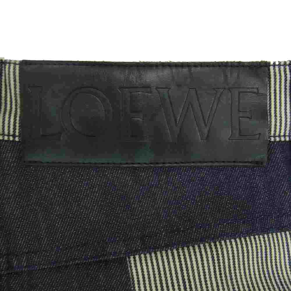 LOEWE ロエベ A-28003861 国内正規品 ヒッコリー切替 フィッシャーマン