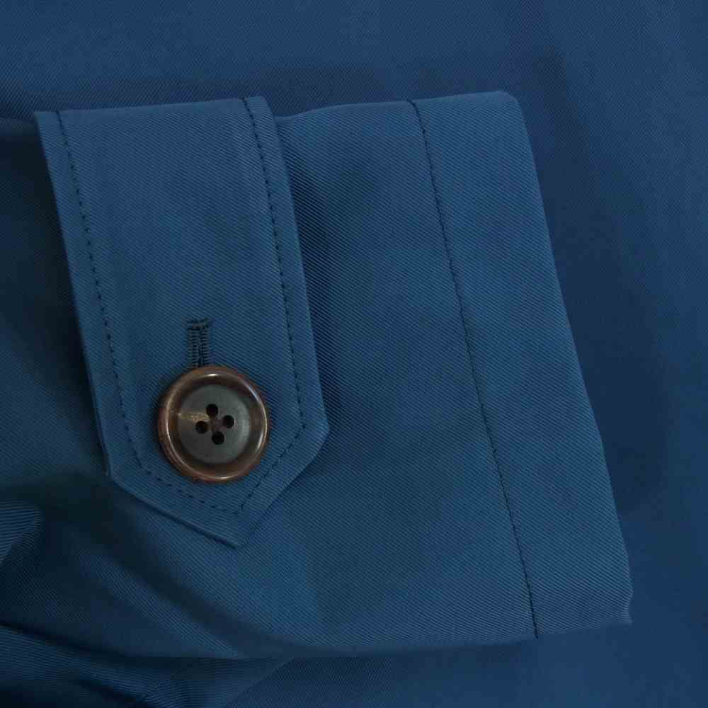 WACKO MARIA ワコマリア BAL COLLAR COAT 裏地レオパード バル ステンカラー コート ブルー系 S【美品】【中古】