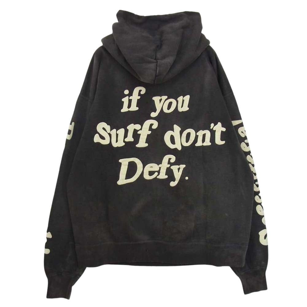 WIND AND SEA ウィンダンシー SM-A21-0000-066 × SAINT MXXXXXX セントマイケル HOODIE Saint and Sea プリント クラッシュ ユーズド 加工 プルオーバー パーカー XL【美品】【中古】