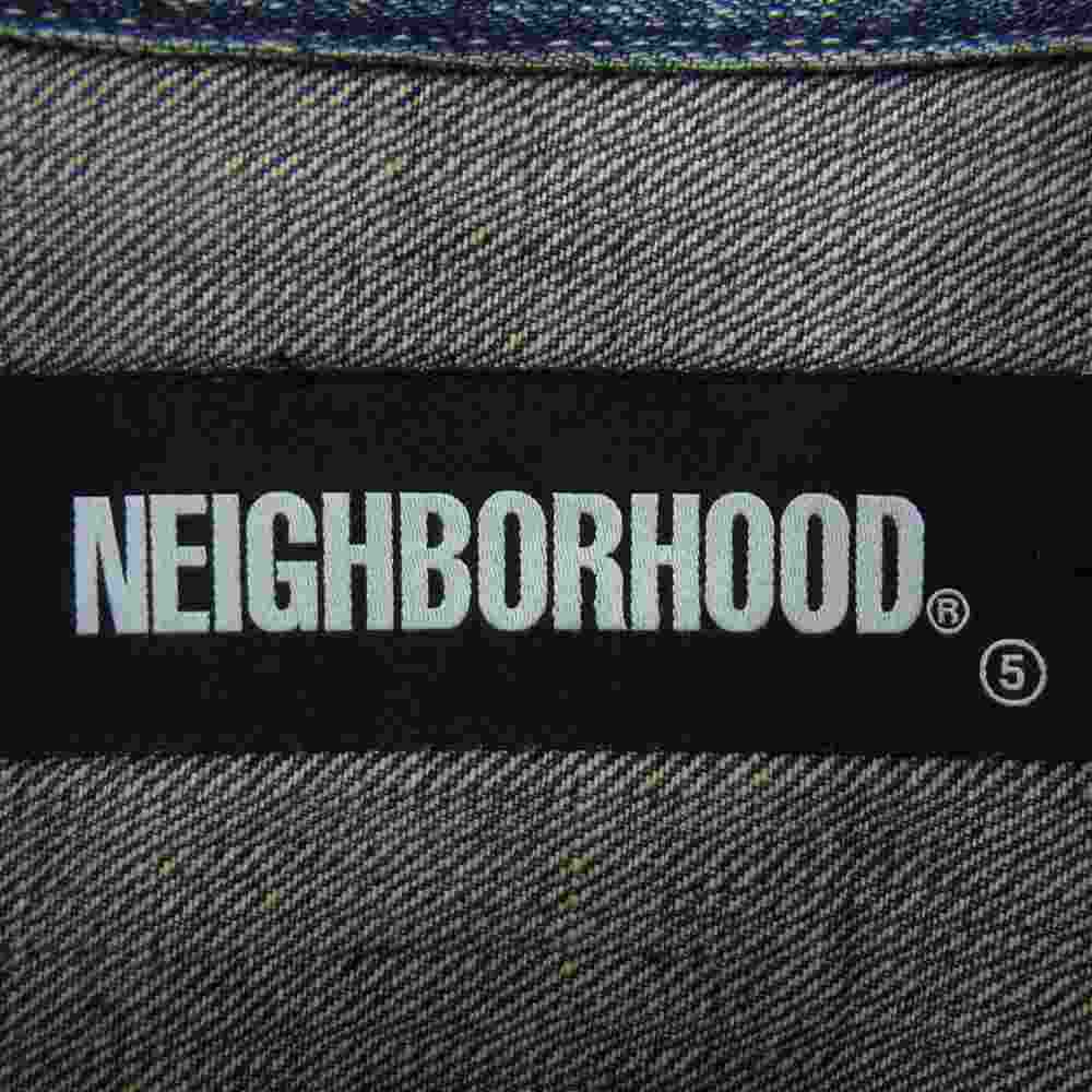 NEIGHBORHOOD ネイバーフッド 221XBNH-JKM01 SAVAGE TYPE-2 C-JK サベージ ペイント ユーズド 加工 2nd デニム ジャケット XL【中古】