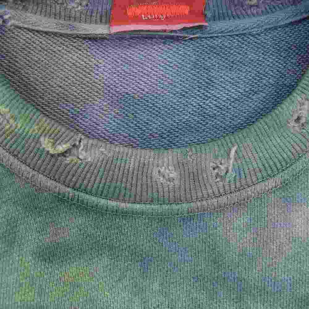 カタリスト CTLS BOX LOGO CREWNECK BLEACH ブリーチ タイダイ 加工 ボックスロゴ クルーネック スウェット トレーナー マルチカラー系 サイズ表記無【中古】