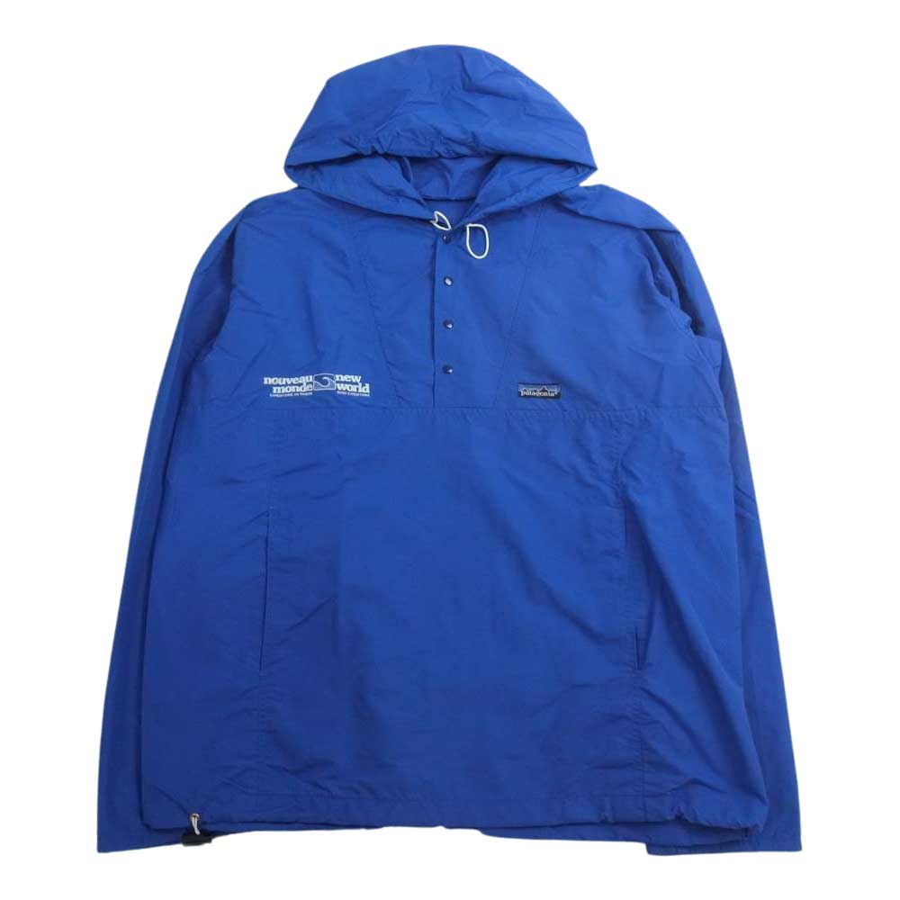 patagonia パタゴニア 90s カナダ製 ナイロン プルオーバー ジャケット ブルー系 M【中古】