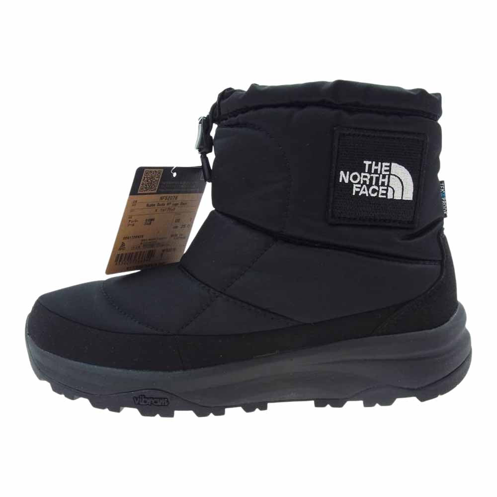 THE NORTH FACE ノースフェイス NF52076 Nuptse Bootie WP Logo Short ヌプシ ブーティ ウォータープルーフ ロゴ ショート ブーツ ブラック系 25cm【新古品】【未使用】【中古】