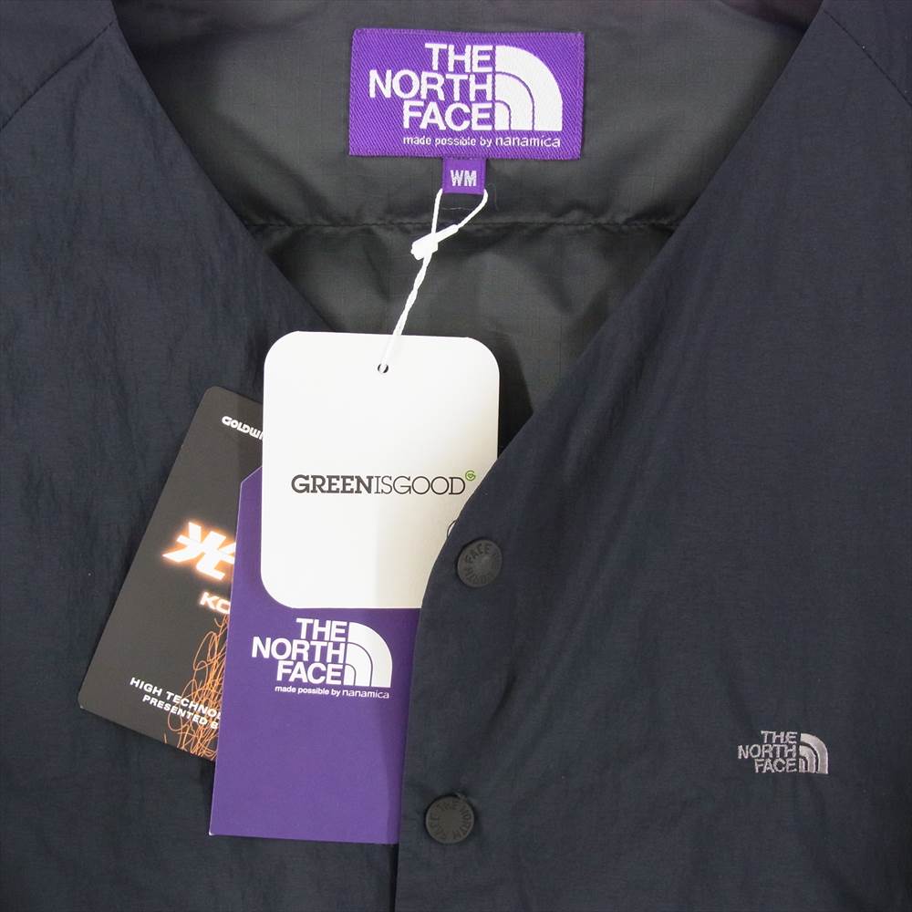 THE NORTH FACE ノースフェイス ND2059N PURPLE LABEL パープルレーベル Down Cardigan ウィメンズ ダウン カーディガン ジャケット ダークネイビー系 WM【新古品】【未使用】【中古】