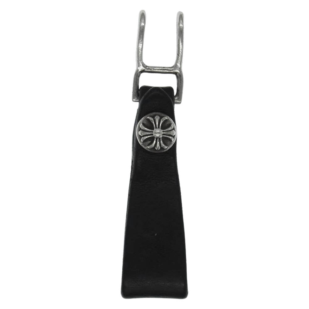 CHROME HEARTS クロムハーツ（原本無） BELTLOOP クロスボール ボタン ベルトループ  ブラック系 シルバー系【中古】