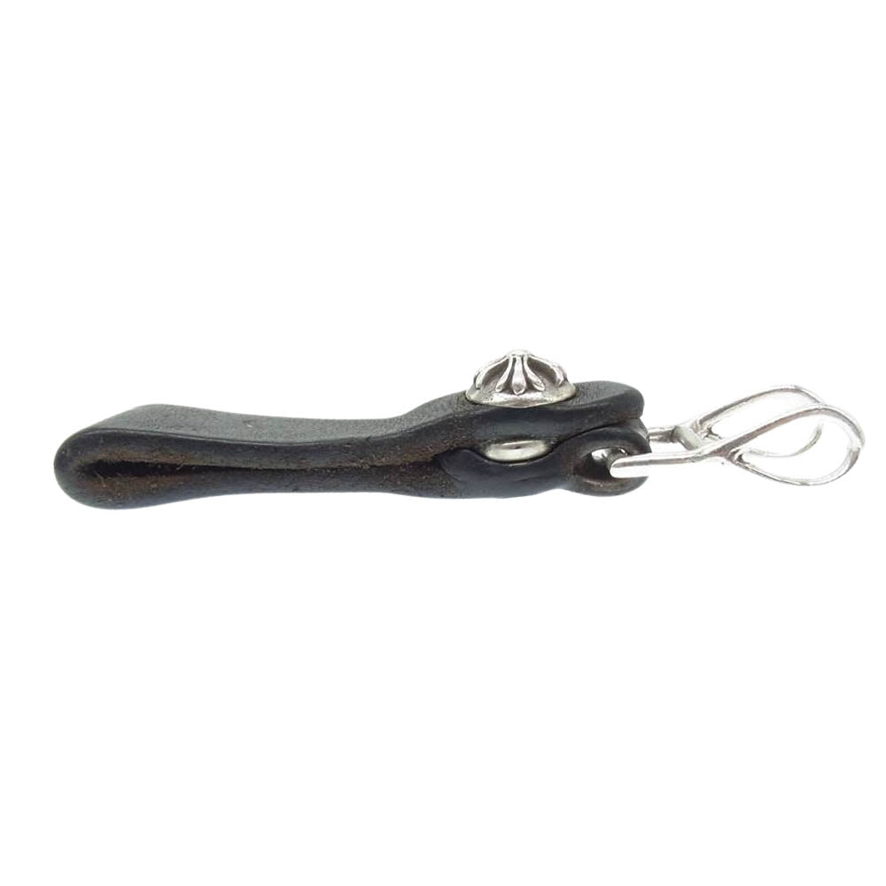 CHROME HEARTS クロムハーツ（原本無） BELTLOOP クロスボール ボタン ベルトループ  ブラック系 シルバー系【中古】