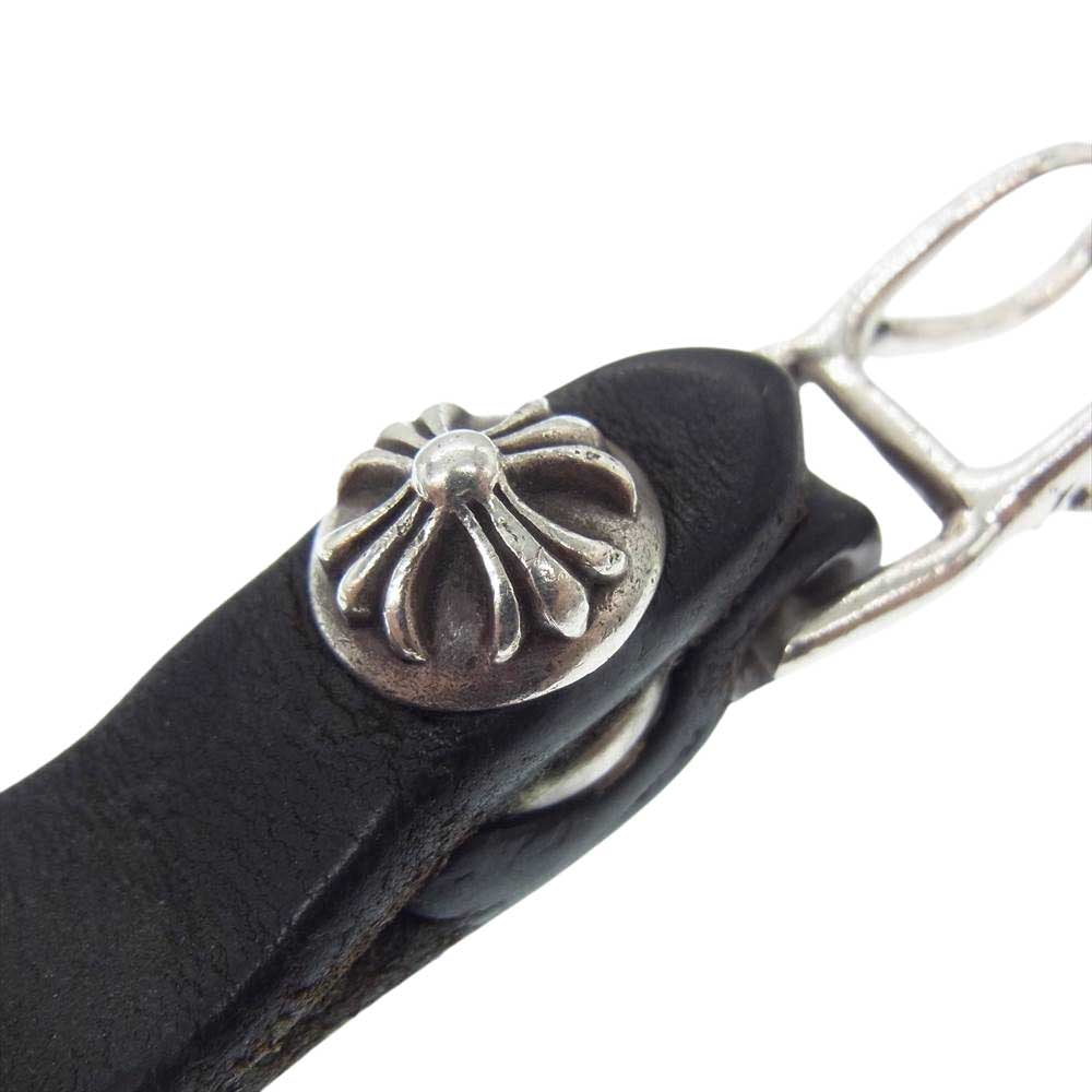 CHROME HEARTS クロムハーツ（原本無） BELTLOOP クロスボール ボタン ベルトループ  ブラック系 シルバー系【中古】