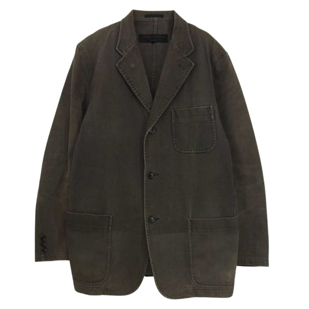 COMME des GARCONS HOMME コムデギャルソンオム AD2001 HC-J013 製品加工 3B テ―ラードジャケット ブラウン系 M【中古】