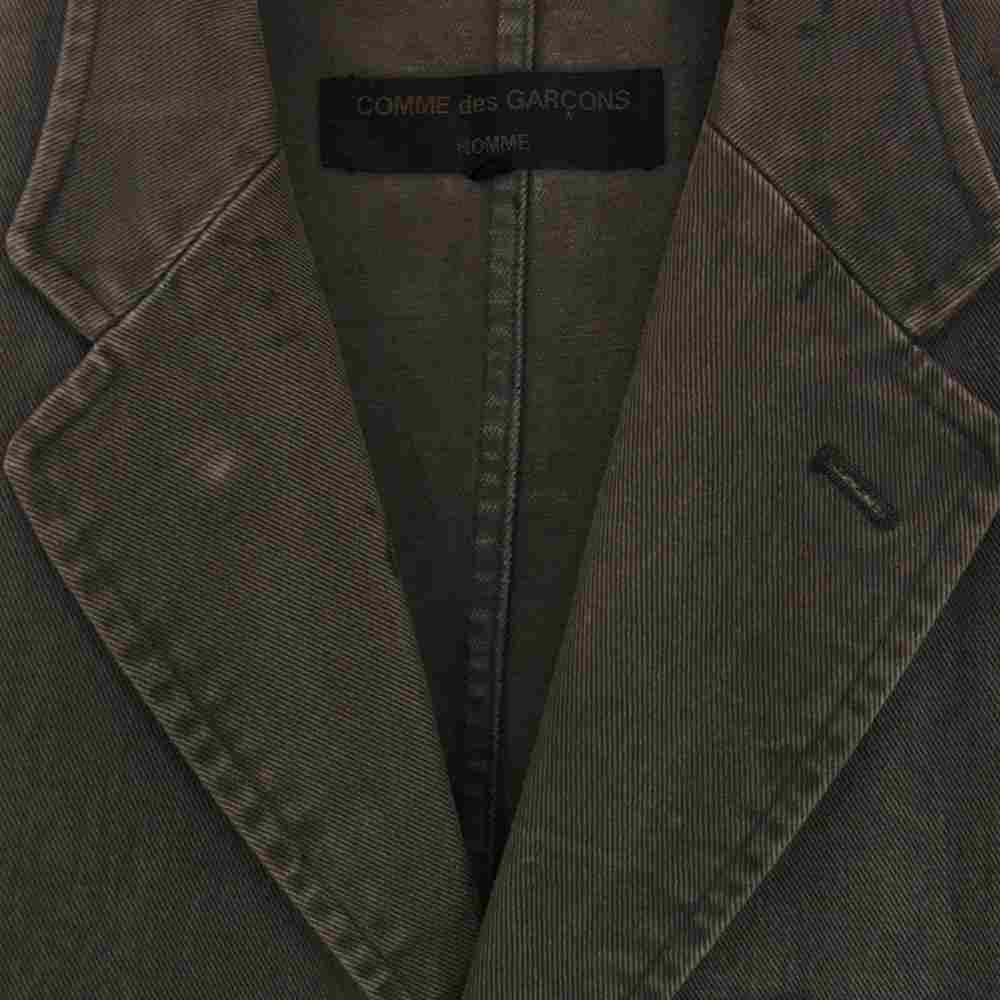 COMME des GARCONS HOMME コムデギャルソンオム AD2001 HC-J013 製品加工 3B テ―ラードジャケット ブラウン系 M【中古】