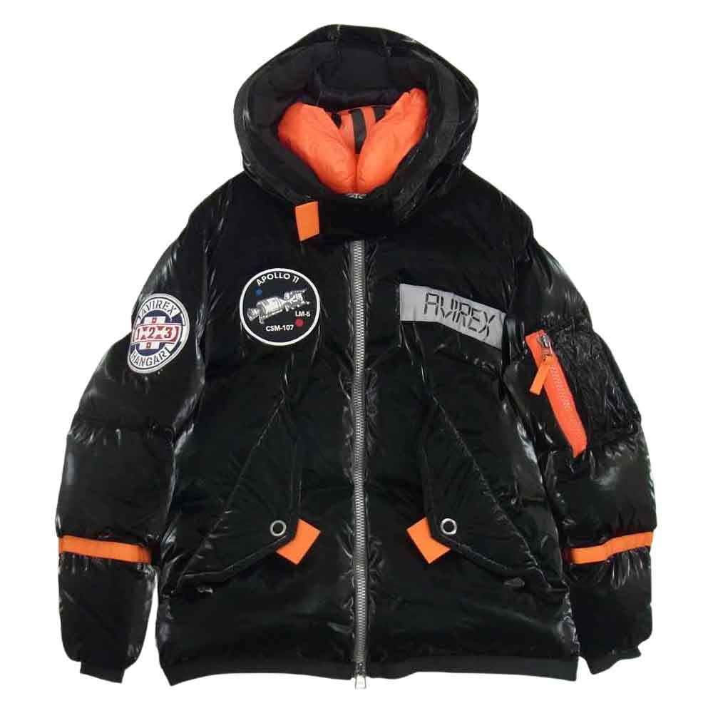 AVIREX アヴィレックス HANGAR ハンガー APOLLO アポロ ダウン ジャケット ブラック系 XL【中古】