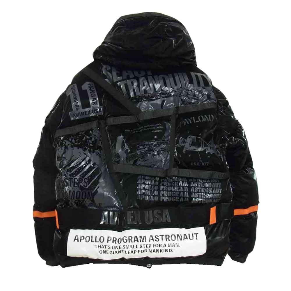 AVIREX アヴィレックス HANGAR ハンガー APOLLO アポロ ダウン ジャケット ブラック系 XL【中古】