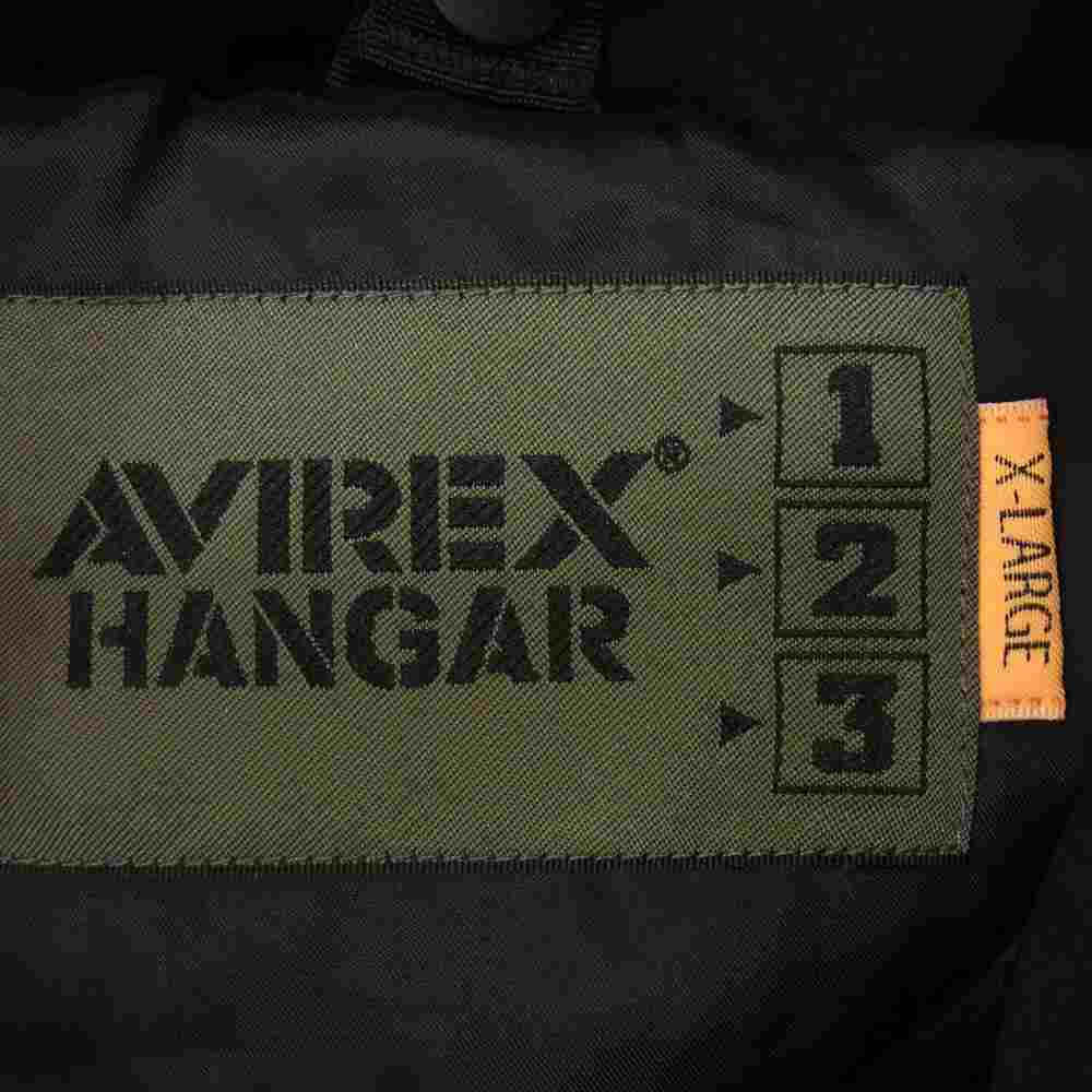 AVIREX アヴィレックス HANGAR ハンガー APOLLO アポロ ダウン ジャケット ブラック系 XL【中古】