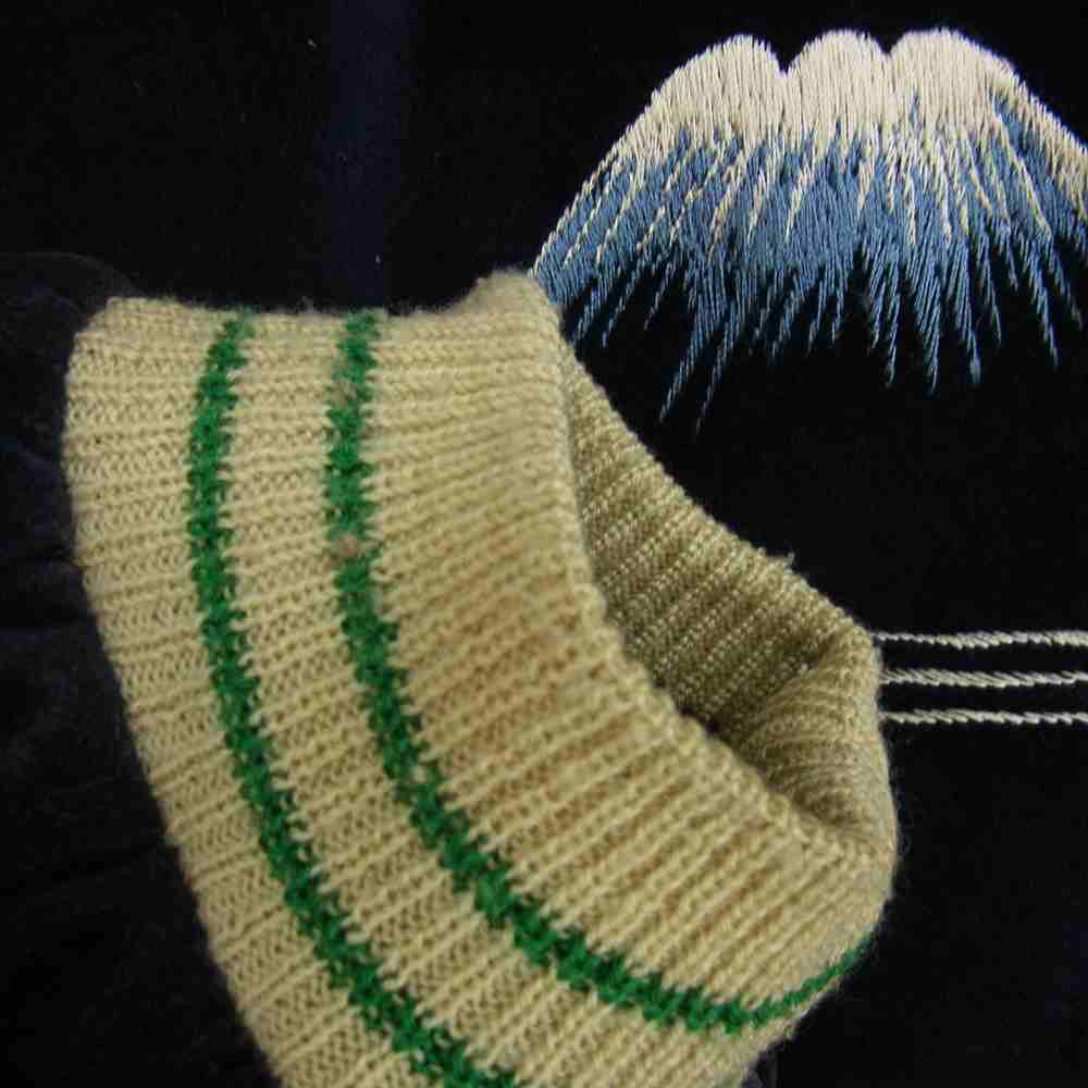 TAILOR TOYO テイラー東洋 TT11147 別珍 GREENLAND グリーンランド 富士山 龍 スカル リバーシブル スカジャン ブルゾン ジャケット ネイビー系 XL【中古】