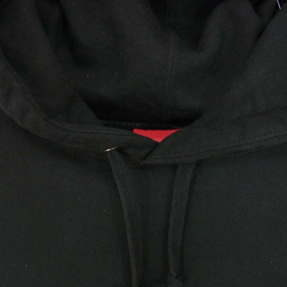 Supreme シュプリーム 21AW Multi Logo Hooded Shirt マルチ ワッペン ロゴ フーデッド シャツ プルオーバー パーカー ブラック系 M【中古】