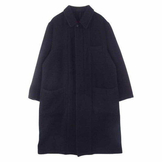COMME des GARCONS HOMME コムデギャルソンオム 90s ヴィンテージ AD1996 HC-08004M ウール 縮絨 ステンカラー コート ブラック系 M【中古】