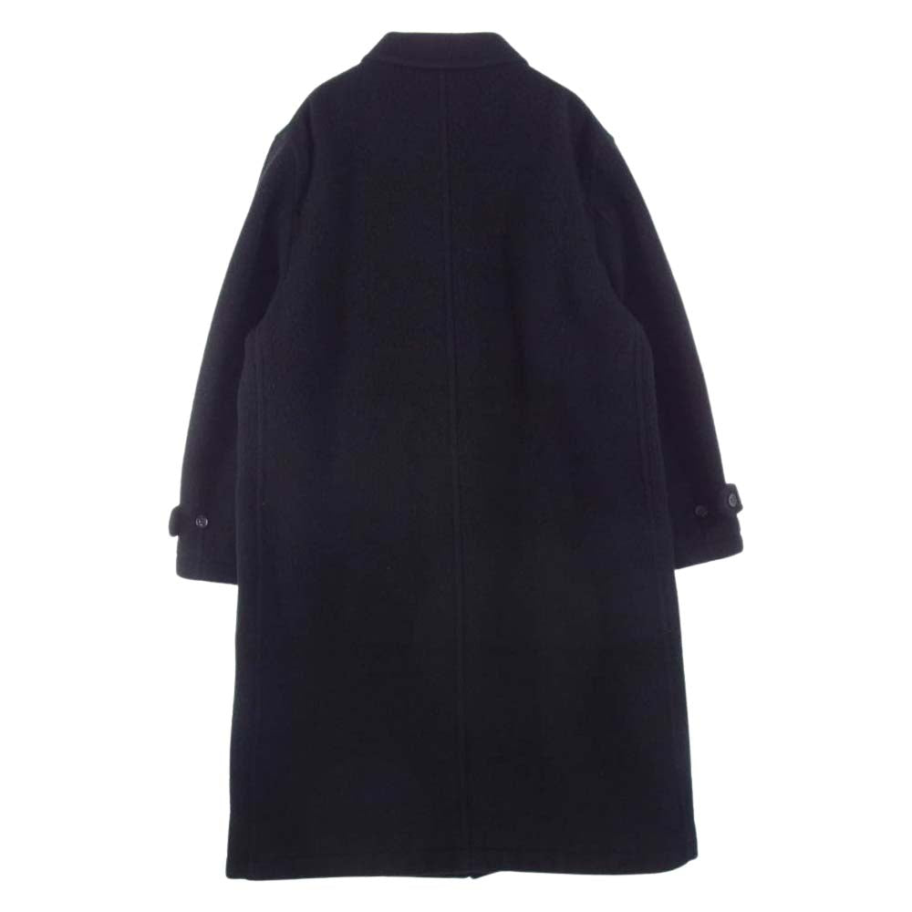 COMME des GARCONS HOMME コムデギャルソンオム 90s ヴィンテージ AD1996 HC-08004M ウール 縮絨 ステンカラー コート ブラック系 M【中古】