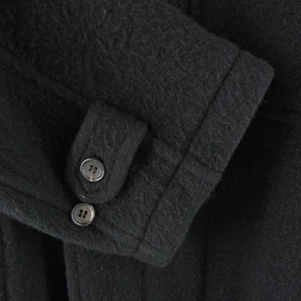 COMME des GARCONS HOMME コムデギャルソンオム 90s ヴィンテージ AD1996 HC-08004M ウール 縮絨 ステンカラー コート ブラック系 M【中古】