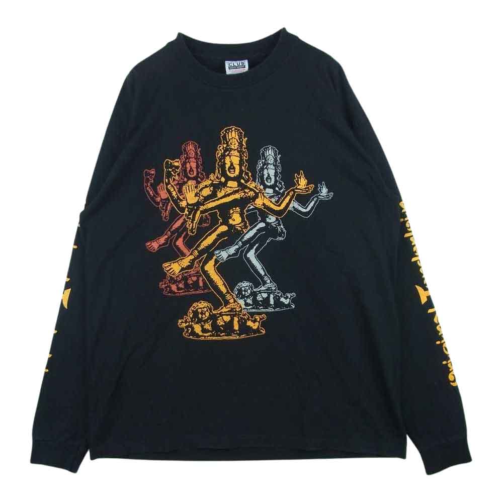 TENDERLOIN テンダーロイン TEE L/S SV シヴァ ナタラージャ プリント 長袖 Tシャツ ブラック系 XL【中古】