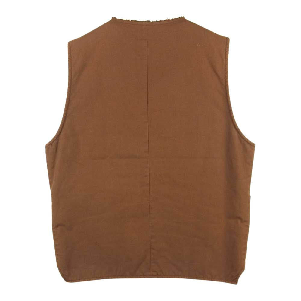 TENDERLOIN テンダーロイン T-DUCK VEST D ダック ワーク ベスト コットン 日本製 ブラウン系 M【中古】