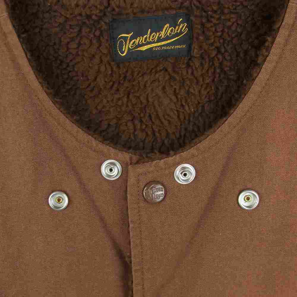TENDERLOIN テンダーロイン T-DUCK VEST D ダック ワーク ベスト コットン 日本製 ブラウン系 M【中古】