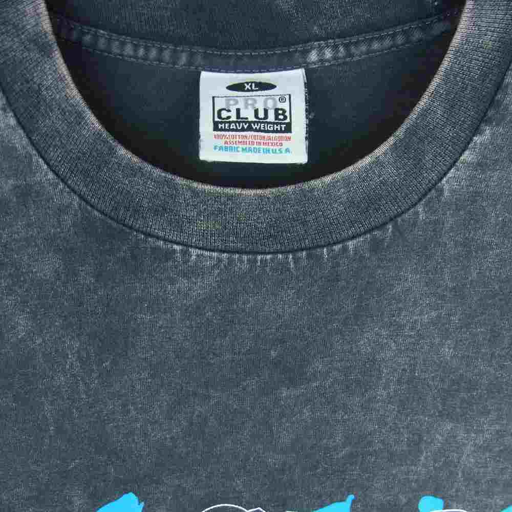 TENDERLOIN テンダーロイン TEE L/S ACID WASH XXX アシッド ウォッシュ 加工 ロゴ プリント 長袖 Tシャツ グレー系 XL【中古】