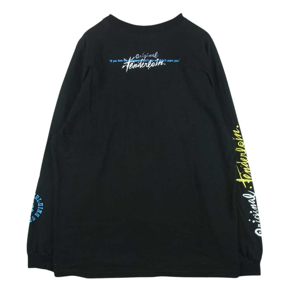 TENDERLOIN テンダーロイン TEE L/S T.W.B.P.M 長袖 Tシャツ メキシコ製 ブラック系 XL【中古】