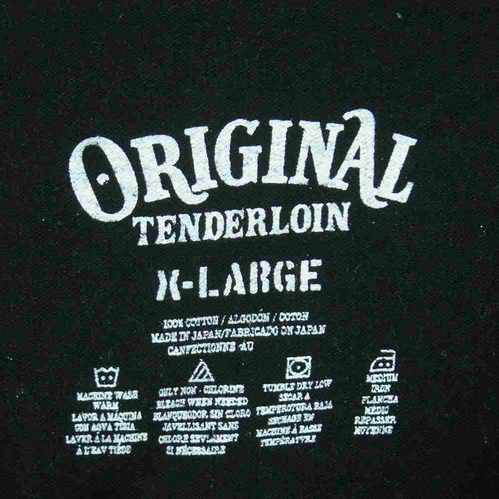 TENDERLOIN テンダーロイン TEE L/S T.W.B.P.M 長袖 Tシャツ メキシコ製 ブラック系 XL【中古】