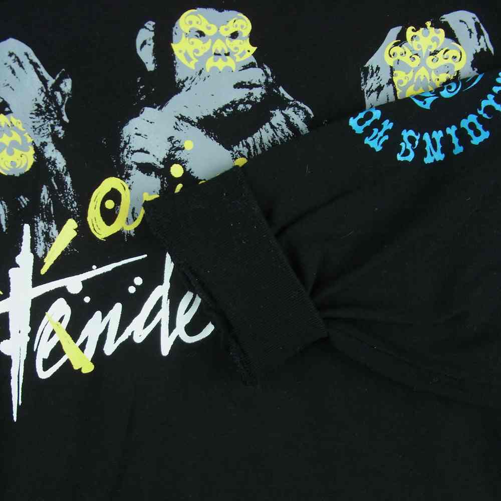 TENDERLOIN テンダーロイン TEE L/S T.W.B.P.M 長袖 Tシャツ メキシコ製 ブラック系 XL【中古】